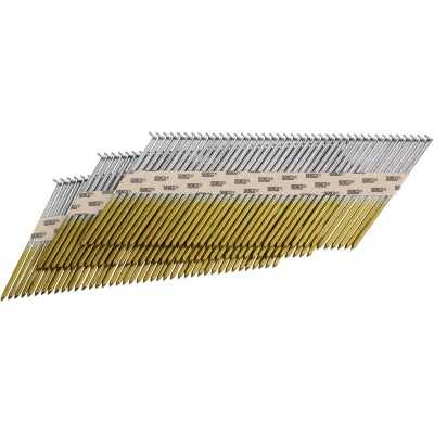 Senco ProHead 34 Degree Paper Tape Bright Clipped Head Framing Stick Nail, 3 In. x .120 In. (2500 Ct.)