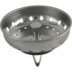 Keeney 3-3/8 In. Stainless Steel Spring Action Post Basket Strainer Stopper Image 1