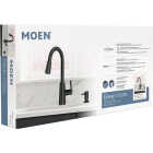 Moen Edwyn 1-Handle Pull-Down Kitchen Faucet with Soap Dispenser, Matte Black Image 6