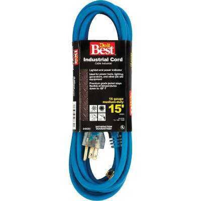 Do it Best 15 Ft. 16/3 Industrial Outdoor Extension Cord