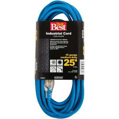 Do it Best 25 Ft. 16/3 Industrial Outdoor Extension Cord